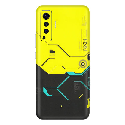 VIVO Z/V/X/T/U/S Series Phone Skins (All Models) - Black Yellow Technica - Matte Finish (M-53) Vivo X50