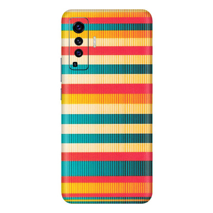 VIVO Z/V/X/T/U/S Series Phone Skins (All Models) - Colourful Stripes Soothing Effect - Matte Finish (M-86) Vivo X50