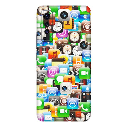 VIVO Z/V/X/T/U/S Series Phone Skins (All Models) - All Apple Icons - Matte Finish (M-93) Vivo X50