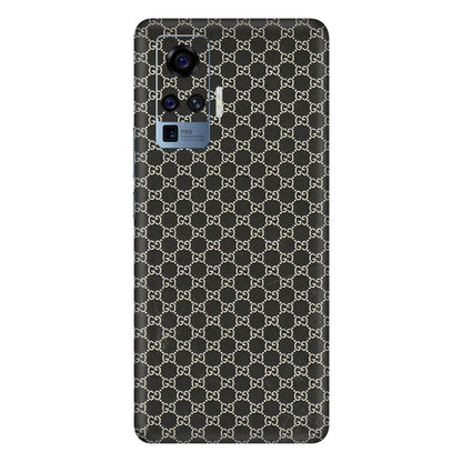 VIVO Z/V/X/T/U/S Series Phone Skins (All Models) - Black G Print - 3D Embossed Finish (L-109) Vivo X50 Pro