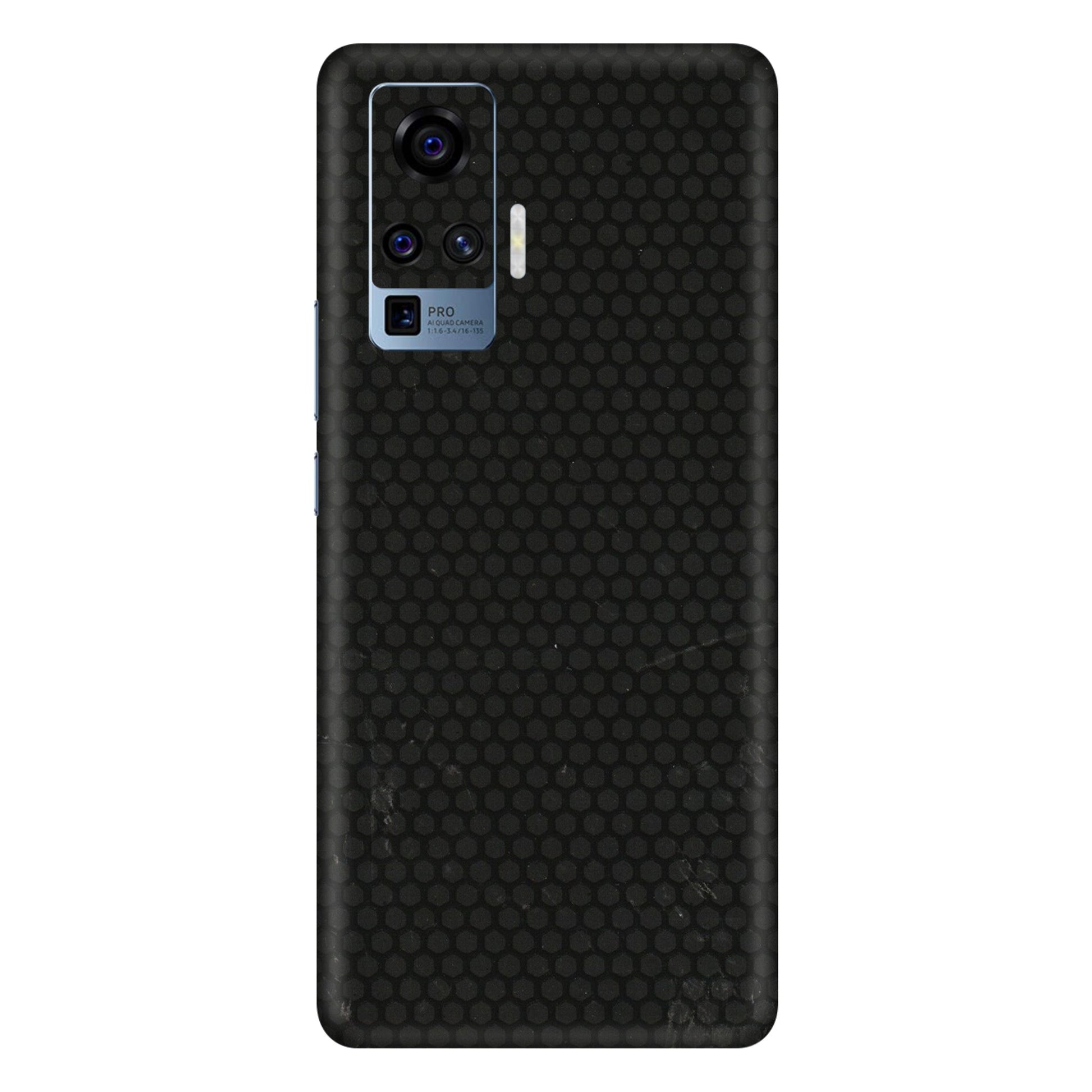 VIVO Z/V/X/T/U/S Series Phone Skins (All Models) - Black honeycomb - 3D Embossed Finish (L-114) Vivo X50 Pro