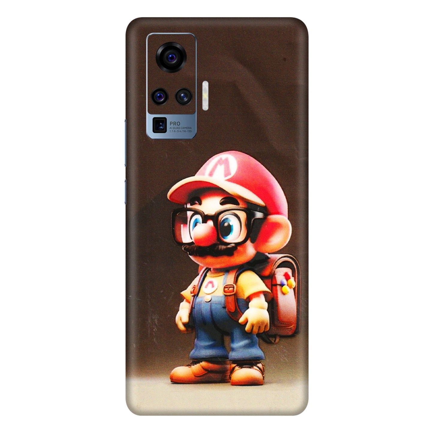 VIVO Z/V/X/T/U/S Series Phone Skins (All Models) - Little Mario - 3D Embossed Finish (L-119) Vivo X50 Pro
