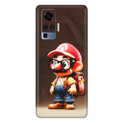 VIVO Z/V/X/T/U/S Series Phone Skins (All Models) - Little Mario - 3D Embossed Finish (L-119) Vivo X50 Pro