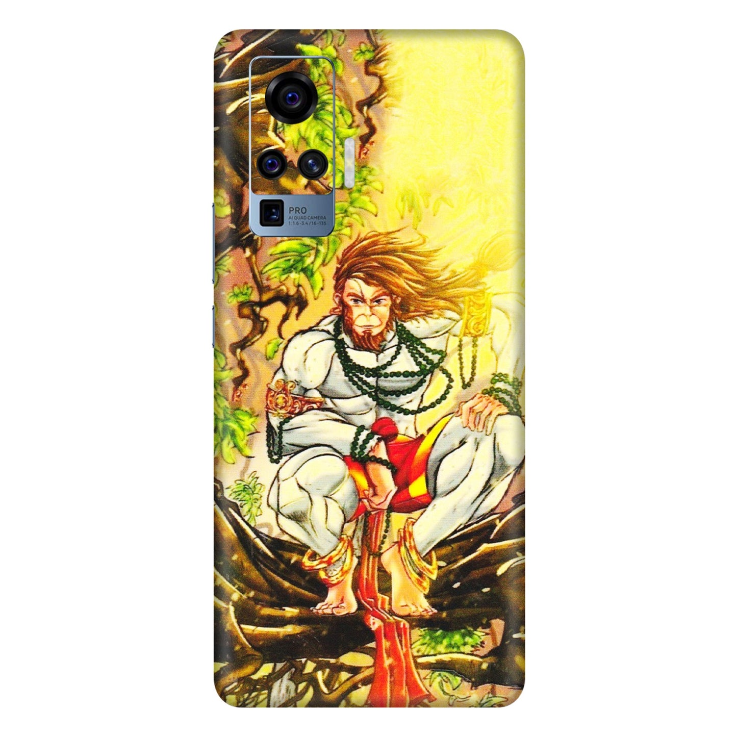 VIVO Z/V/X/T/U/S Series Phone Skins (All Models) - Lord Hanuman - 3D Embossed Finish (L-152) Vivo X50 Pro