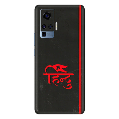VIVO Z/V/X/T/U/S Series Phone Skins (All Models) - Hindu Black - 3D Embossed Finish (L-153) Vivo X50 Pro