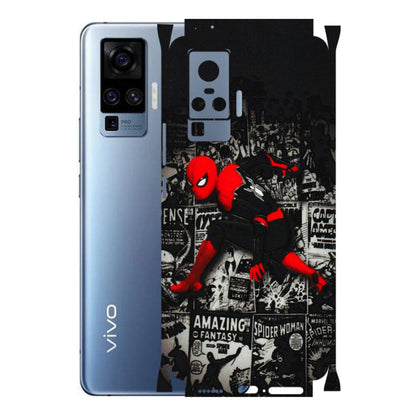 VIVO Z/V/X/T/U/S Series Phone Skins (All Models) - SpiderMan New - 3D Embossed Finish (L-162) Vivo X50 Pro