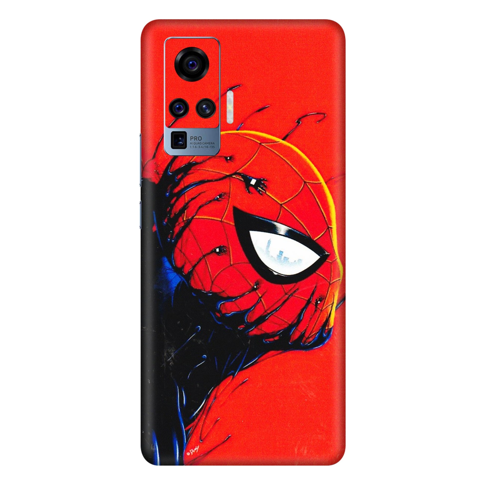 VIVO Z/V/X/T/U/S Series Phone Skins (All Models) - Spiderman Face Venom - 3D Embossed Finish (L-165) Vivo X50 Pro