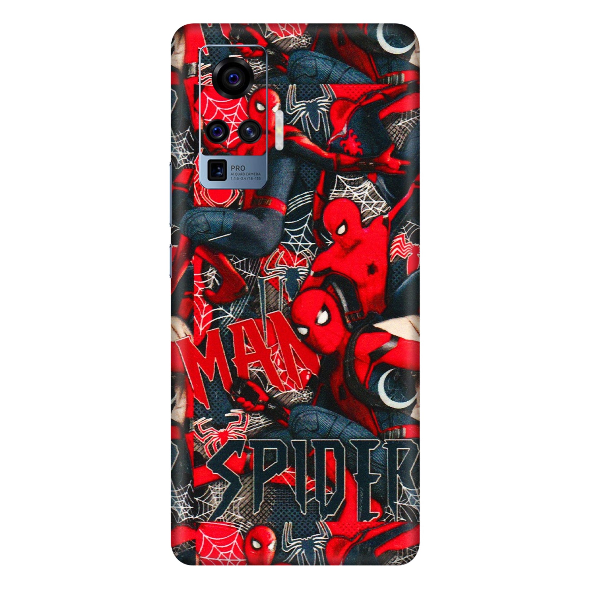 VIVO Z/V/X/T/U/S Series Phone Skins (All Models) - SpiderMan Cool - 3D Embossed Finish (L-188) Vivo X50 Pro