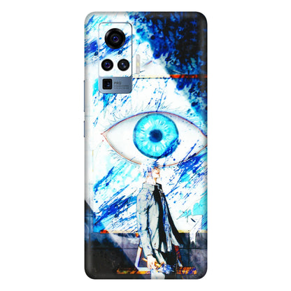 VIVO Z/V/X/T/U/S Series Phone Skins (All Models) - Gojo Satoru evil eye - 3D Embossed Finish (L-239) Vivo X50 Pro
