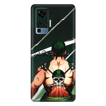 VIVO Z/V/X/T/U/S Series Phone Skins (All Models) - Zoro Anime - 3D Embossed Finish (L-23) Vivo X50 Pro