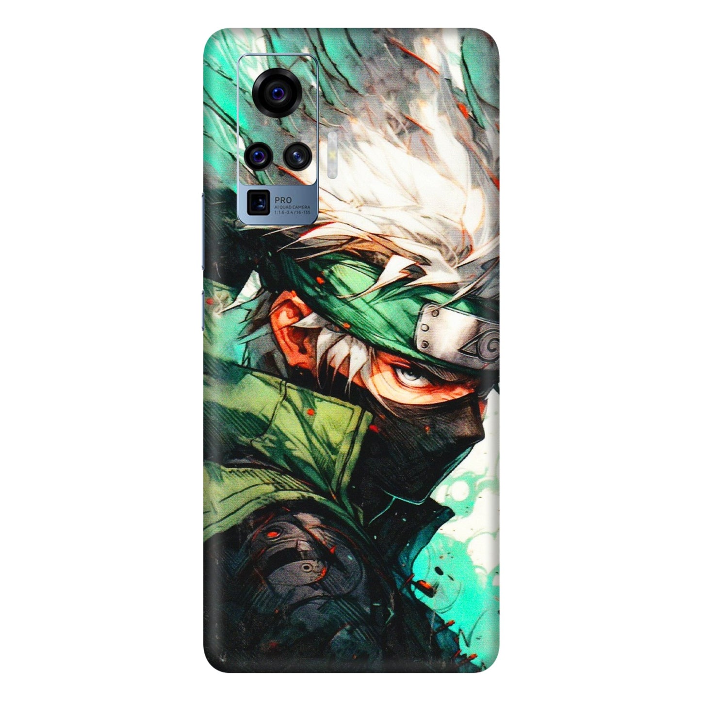 VIVO Z/V/X/T/U/S Series Phone Skins (All Models) - Kakashi Side Profile - 3D Embossed Finish (L-249) Vivo X50 Pro
