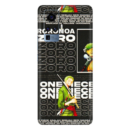 VIVO Z/V/X/T/U/S Series Phone Skins (All Models) - One Piece Zoro - 3D Embossed Finish (L-250) Vivo X50 Pro