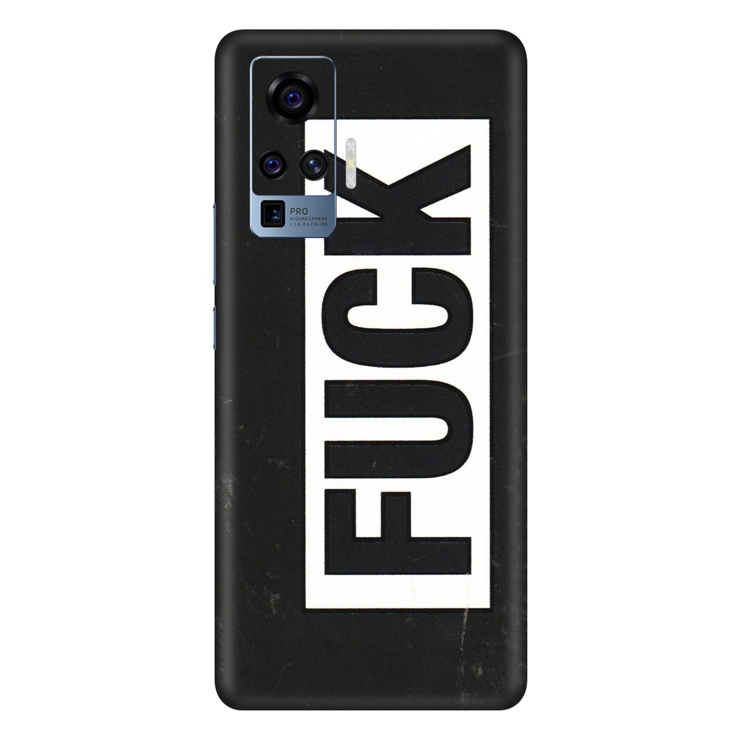 VIVO Z/V/X/T/U/S Series Phone Skins (All Models) - The F Word - 3D Embossed Finish (L-255) Vivo X50 Pro