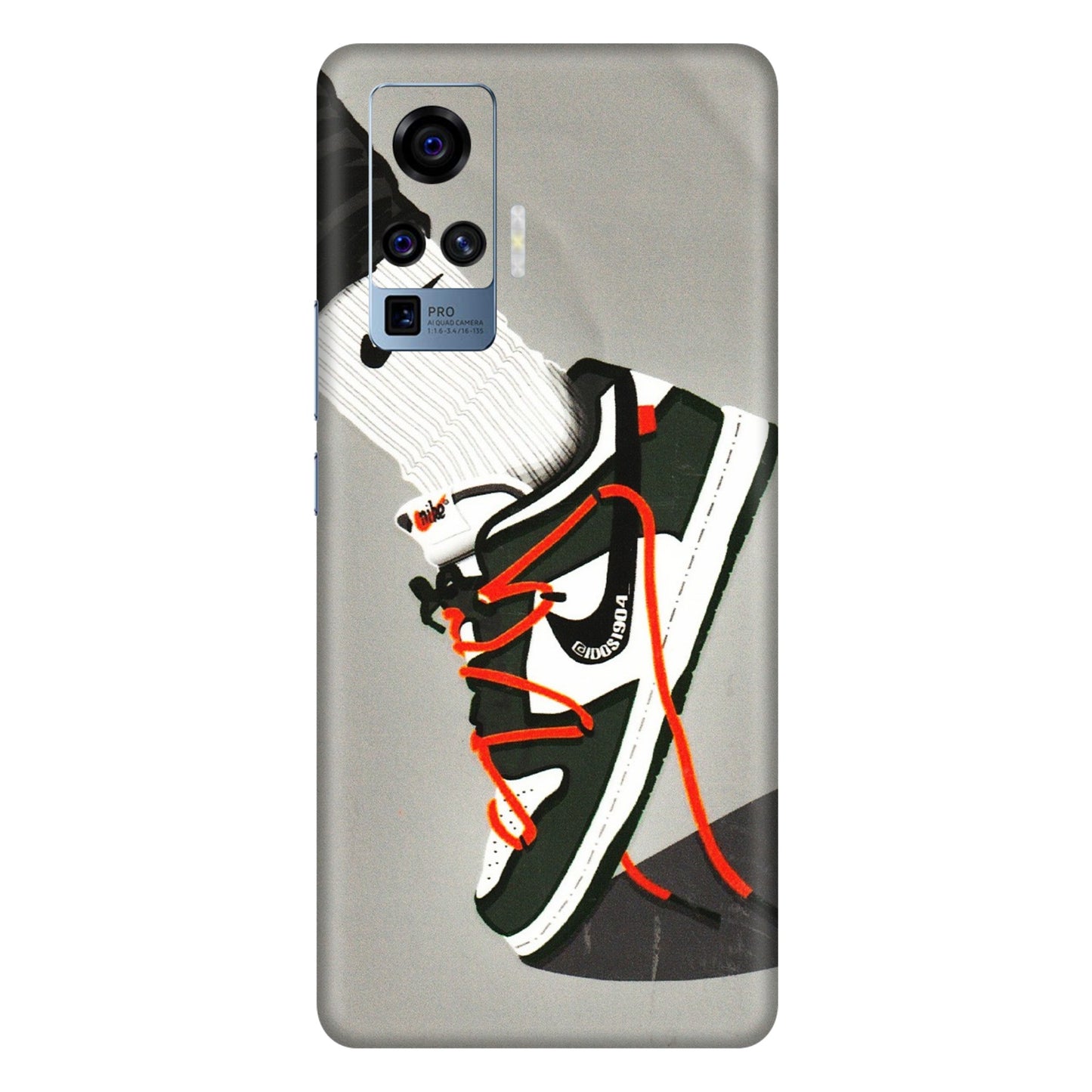VIVO Z/V/X/T/U/S Series Phone Skins (All Models) - New Grey Sneaker - 3D Embossed Finish (L-261) Vivo X50 Pro