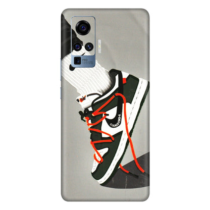 VIVO Z/V/X/T/U/S Series Phone Skins (All Models) - New Grey Sneaker - 3D Embossed Finish (L-261) Vivo X50 Pro