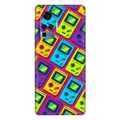 VIVO Z/V/X/T/U/S Series Phone Skins (All Models) - Gameboy Colourful - 3D Embossed Finish (L-266) Vivo X50 Pro