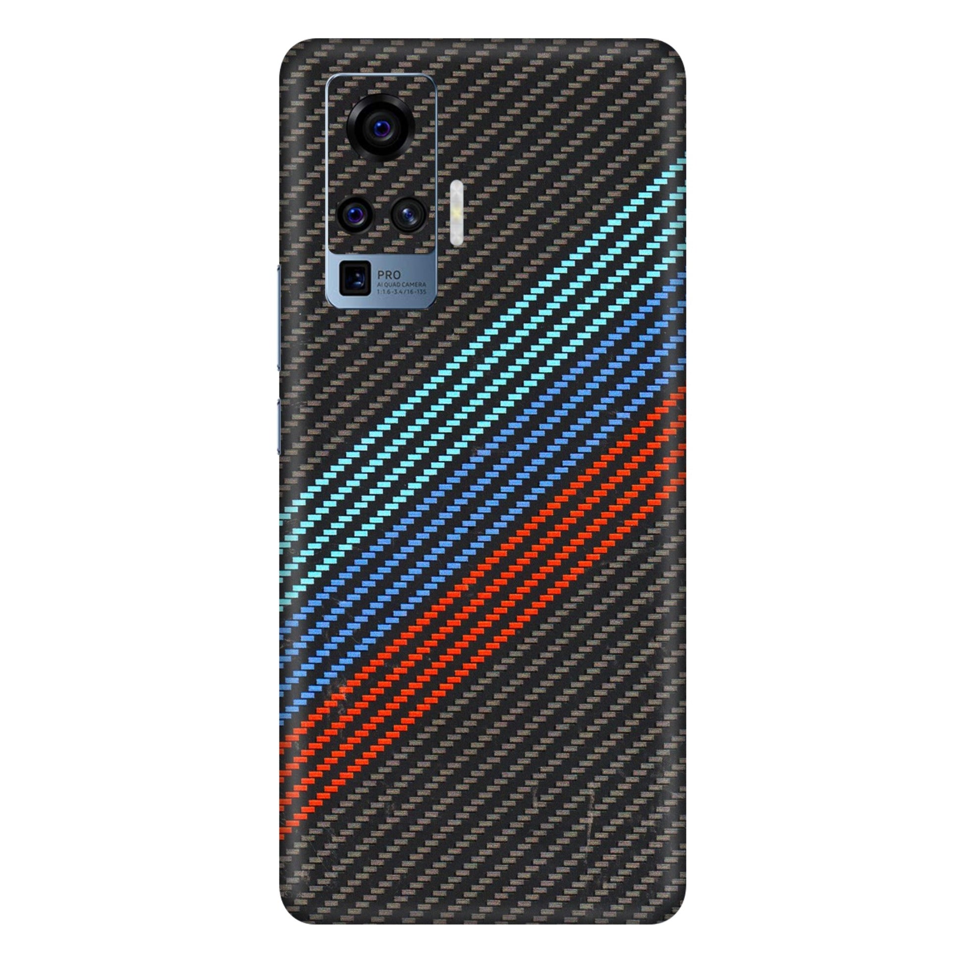 VIVO Z/V/X/T/U/S Series Phone Skins (All Models) - Carbon BM - 3D Embossed Finish (L-302) Vivo X50 Pro