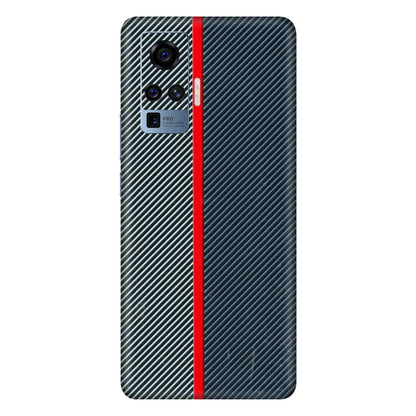 VIVO Z/V/X/T/U/S Series Phone Skins (All Models) - Blue Sober Lines - 3D Embossed Finish (L-305) Vivo X50 Pro