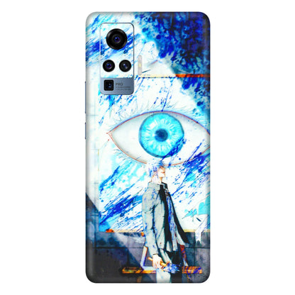 VIVO Z/V/X/T/U/S Series Phone Skins (All Models) - Anime Sea Blue Eye - 3D Embossed Finish (L-318) Vivo X50 Pro
