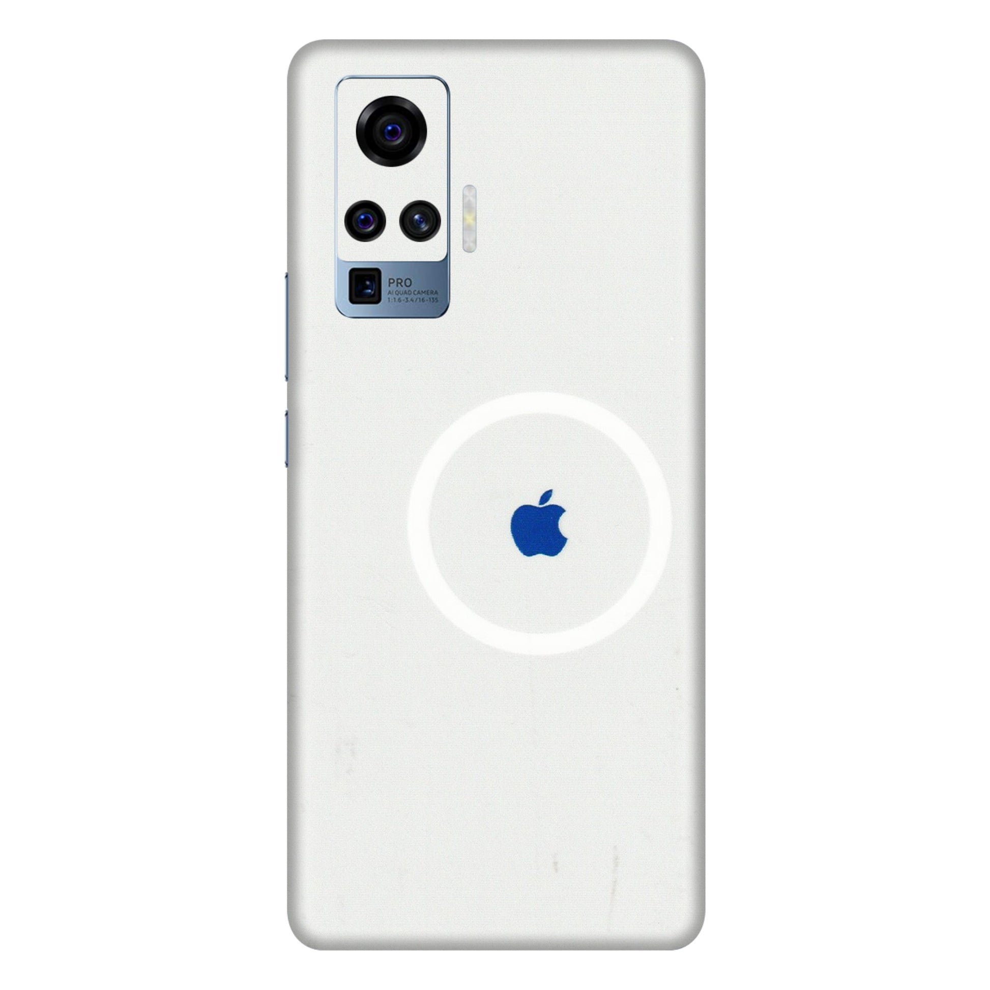 VIVO Z/V/X/T/U/S Series Phone Skins (All Models) - iPhone Magsafe Logo - 3D Embossed Finish (L-320) Vivo X50 Pro