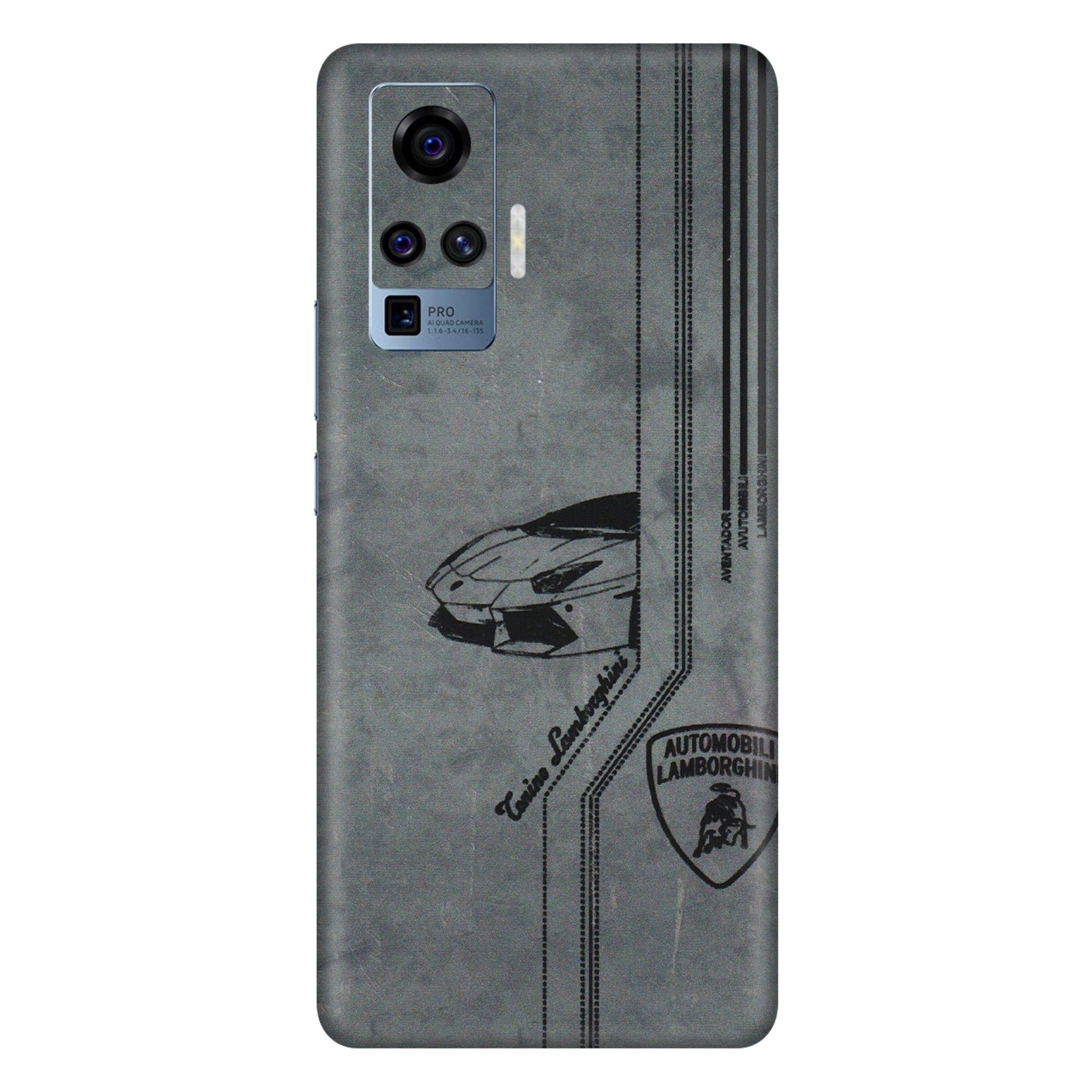 VIVO Z/V/X/T/U/S Series Phone Skins (All Models) - New Lamborgini Aventador - 3D Embossed Finish (L-321) Vivo X50 Pro
