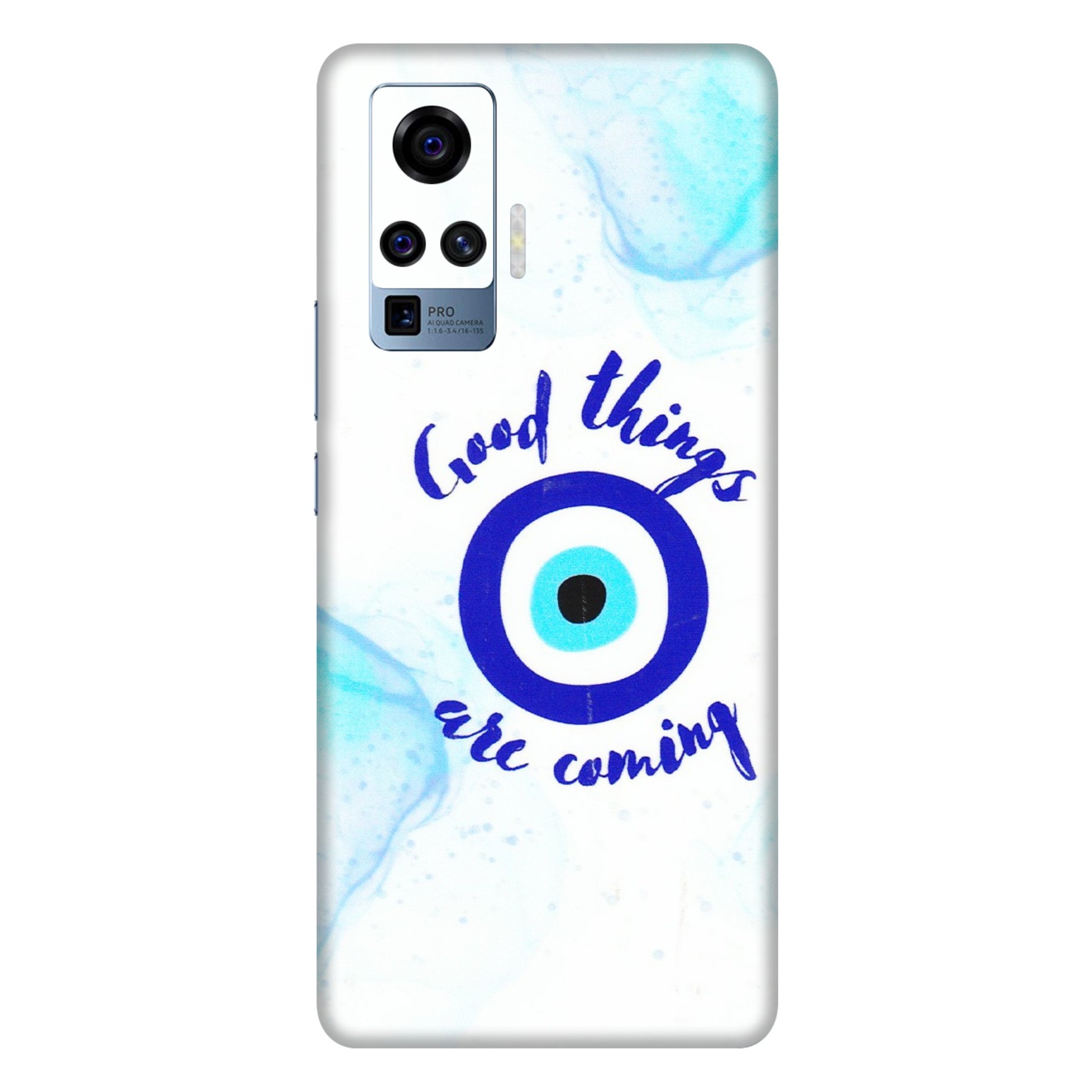 VIVO Z/V/X/T/U/S Series Phone Skins (All Models) - Evil Eye Good Things Are Coming - 3D Embossed Finish (L-322) Vivo X50 Pro