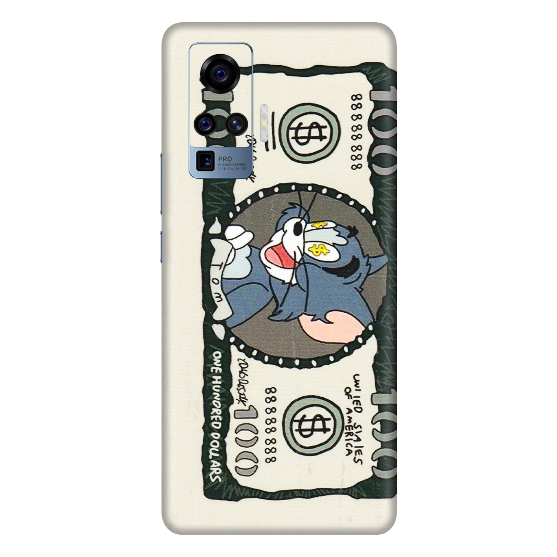 VIVO Z/V/X/T/U/S Series Phone Skins (All Models) - Tom Hundred Dollar - 3D Embossed Finish (L-324) Vivo X50 Pro
