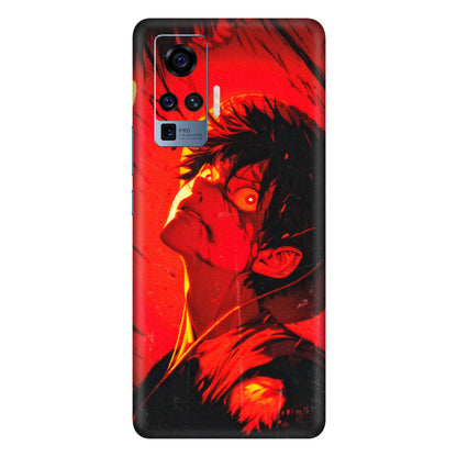 VIVO Z/V/X/T/U/S Series Phone Skins (All Models) - D.Luffy Power Up One Piece Anime - 3D Embossed Finish (L-326) Vivo X50 Pro