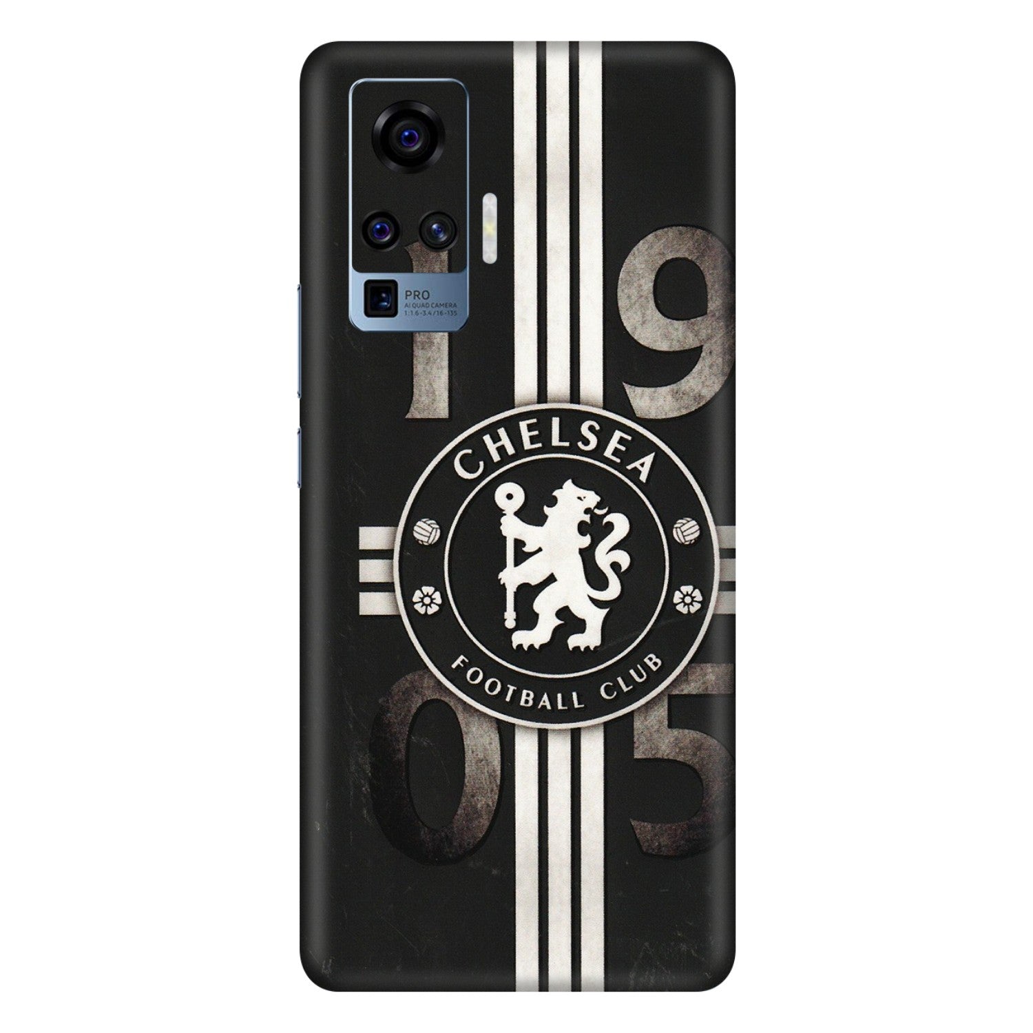 VIVO Z/V/X/T/U/S Series Phone Skins (All Models) - Chelsea Fan Club - 3D Embossed Finish (L-36) Vivo X50 Pro