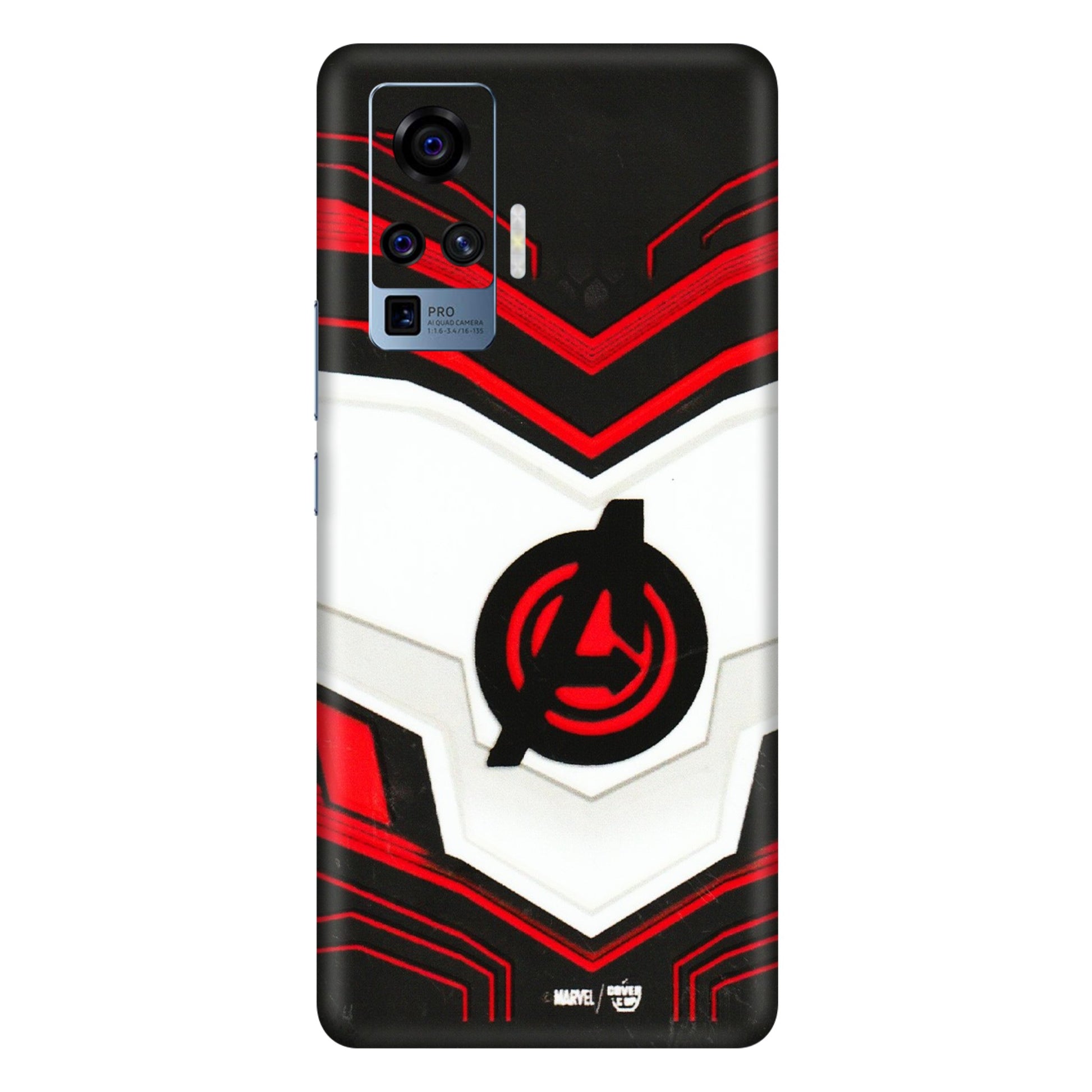 VIVO Z/V/X/T/U/S Series Phone Skins (All Models) - Avengers Logo - 3D Embossed Finish (L-55) Vivo X50 Pro