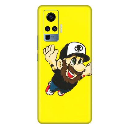 VIVO Z/V/X/T/U/S Series Phone Skins (All Models) - Flying Beardo - 3D Embossed Finish (L-60) Vivo X50 Pro