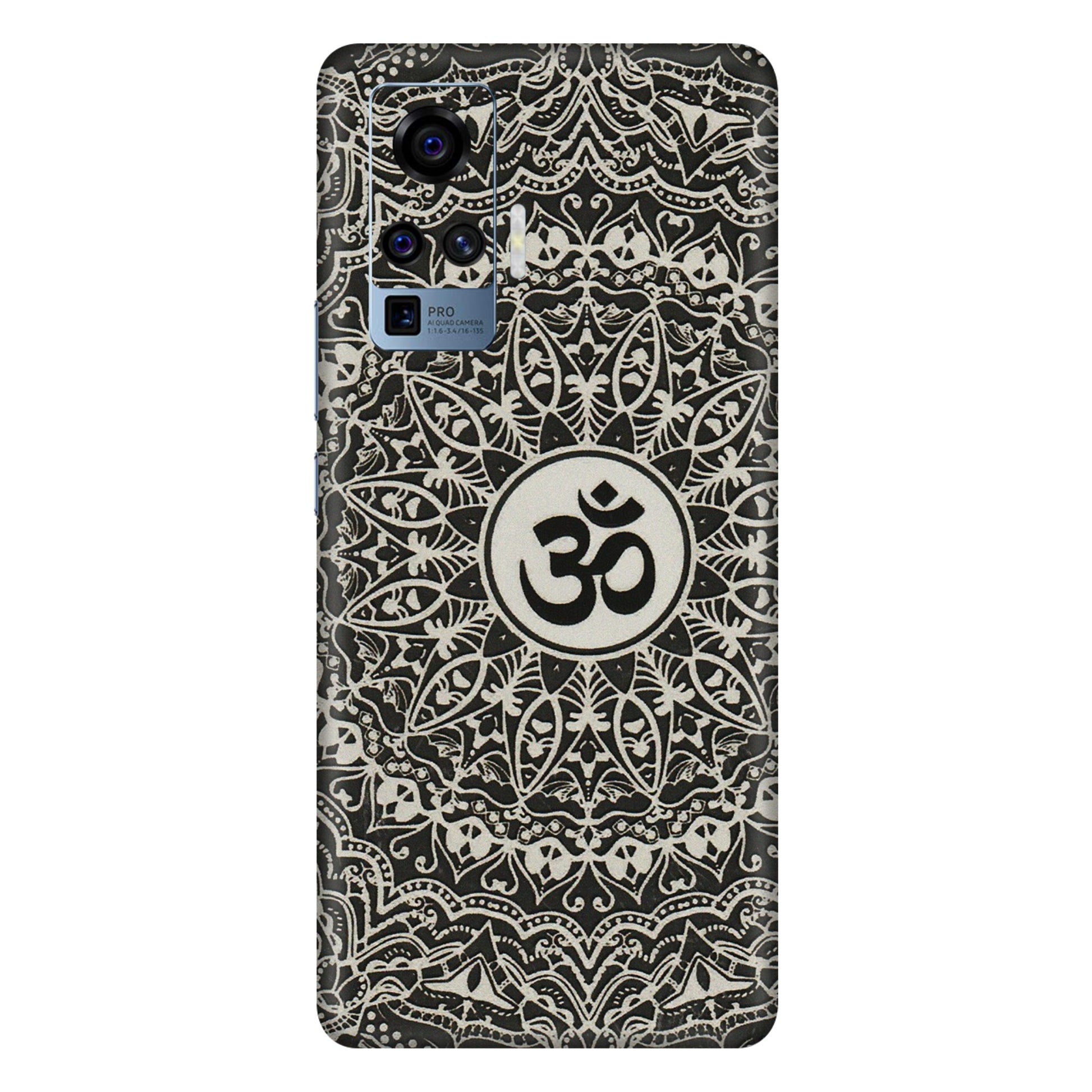 VIVO Z/V/X/T/U/S Series Phone Skins (All Models) - Aum Elegant Mandala - 3D Embossed Finish (L-62) Vivo X50 Pro