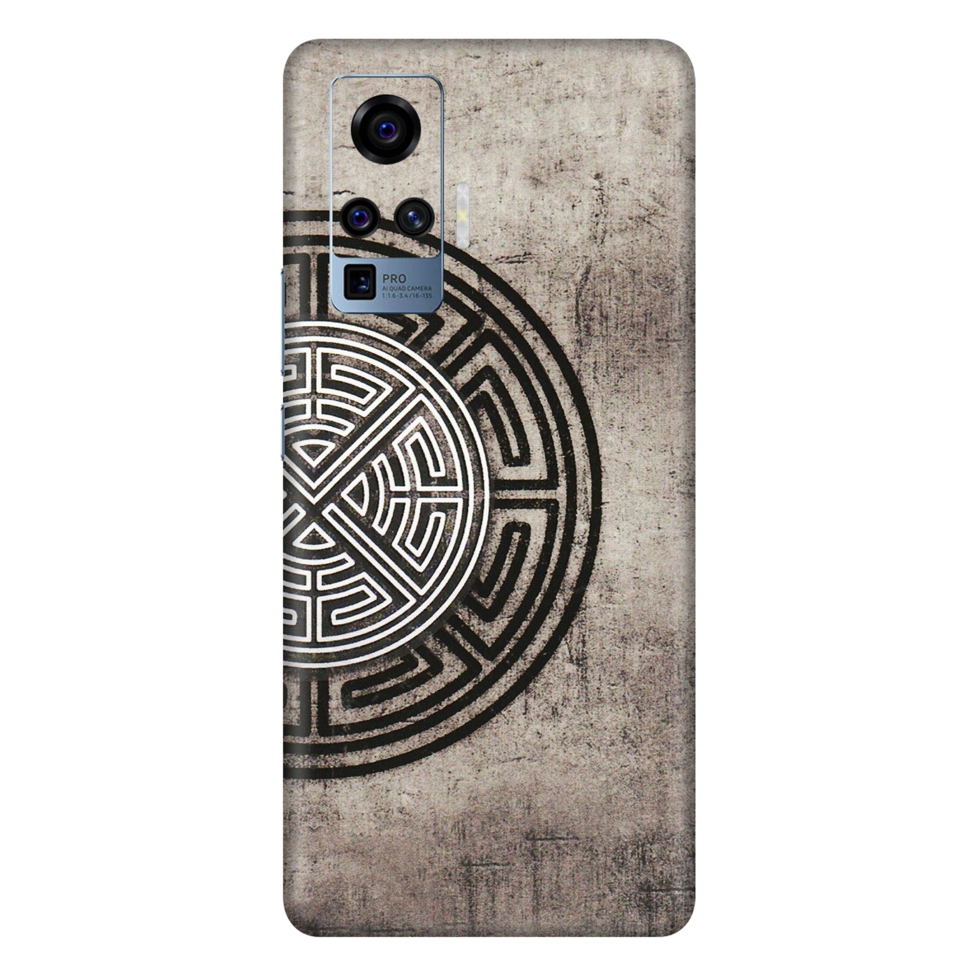 VIVO Z/V/X/T/U/S Series Phone Skins (All Models) - Mysterious Circular Design - 3D Embossed Finish (L-63) Vivo X50 Pro