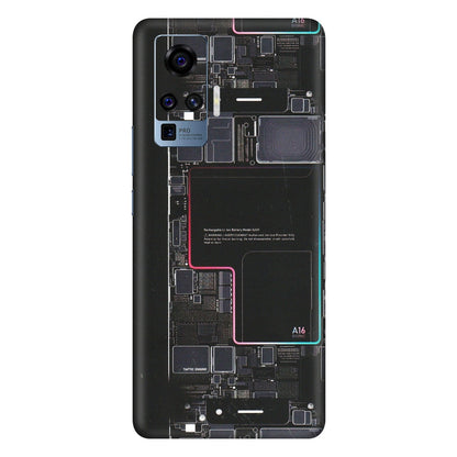 VIVO Z/V/X/T/U/S Series Phone Skins (All Models) - Motherboard Circuit Layout - Matte Finish (M-117) Vivo X50 Pro
