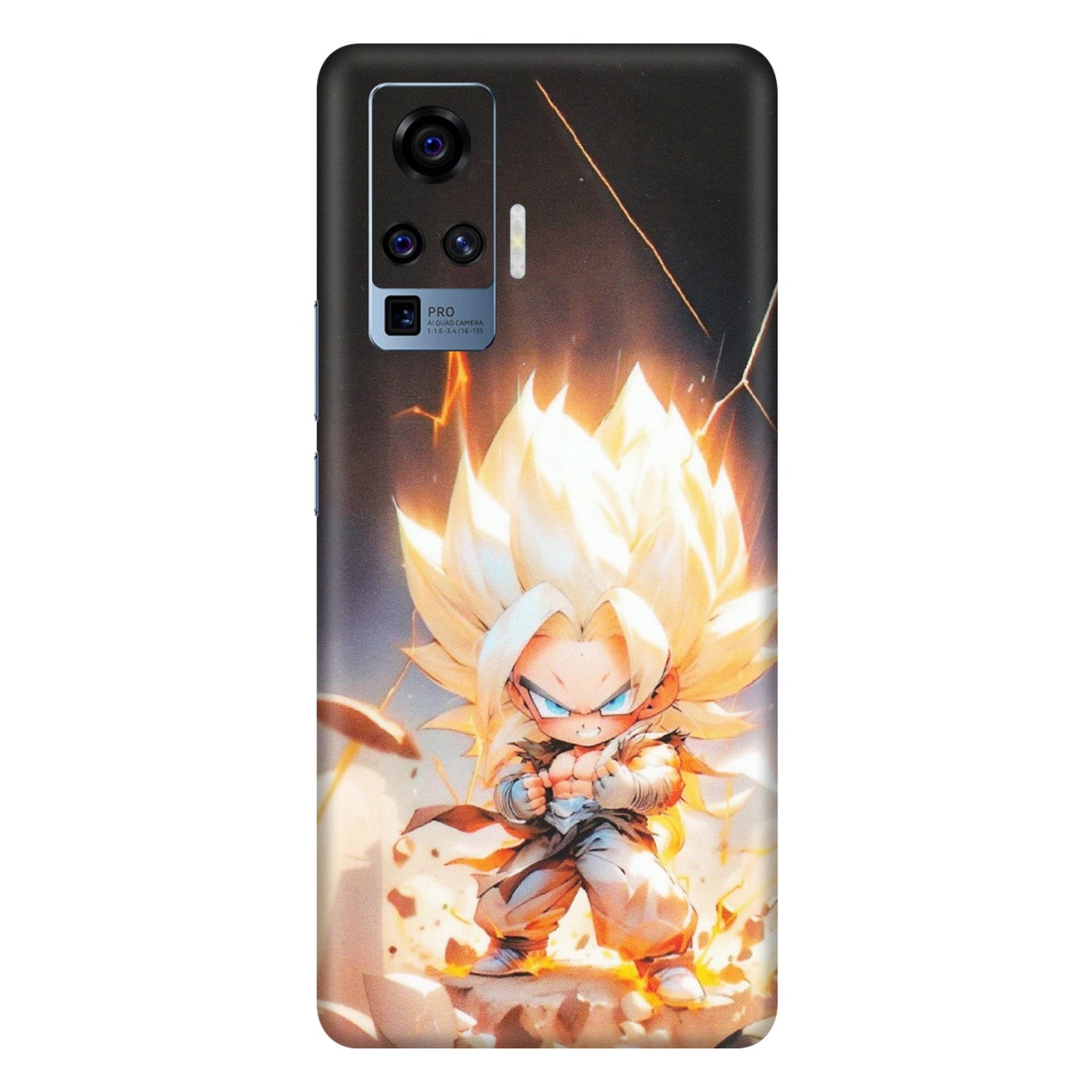 VIVO Z/V/X/T/U/S Series Phone Skins (All Models) - Goku Dragon Cute Anime - Matte Finish (M-131) Vivo X50 Pro