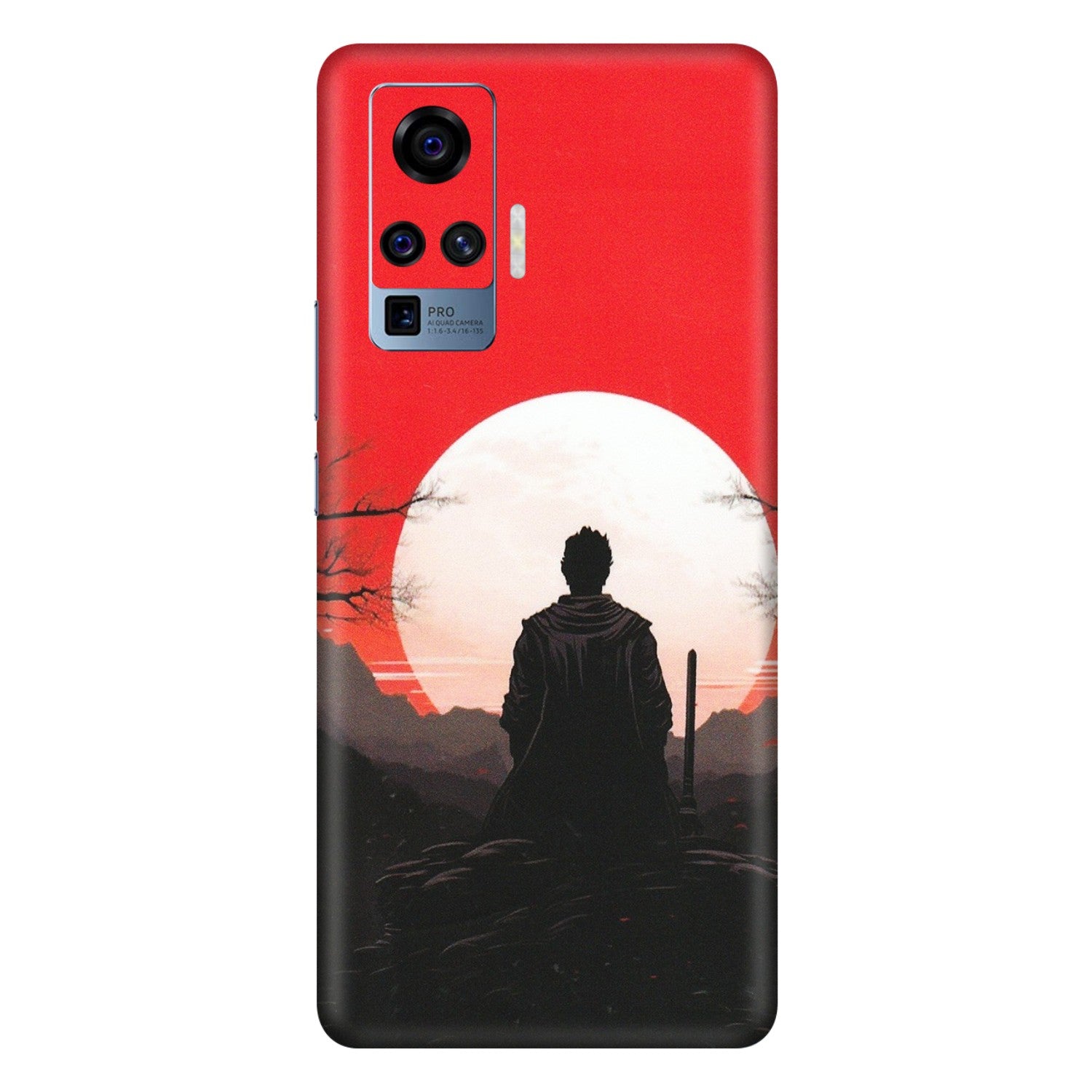 VIVO Z/V/X/T/U/S Series Phone Skins (All Models) - Samurai Anime - Matte Finish (M-141) Vivo X50 Pro
