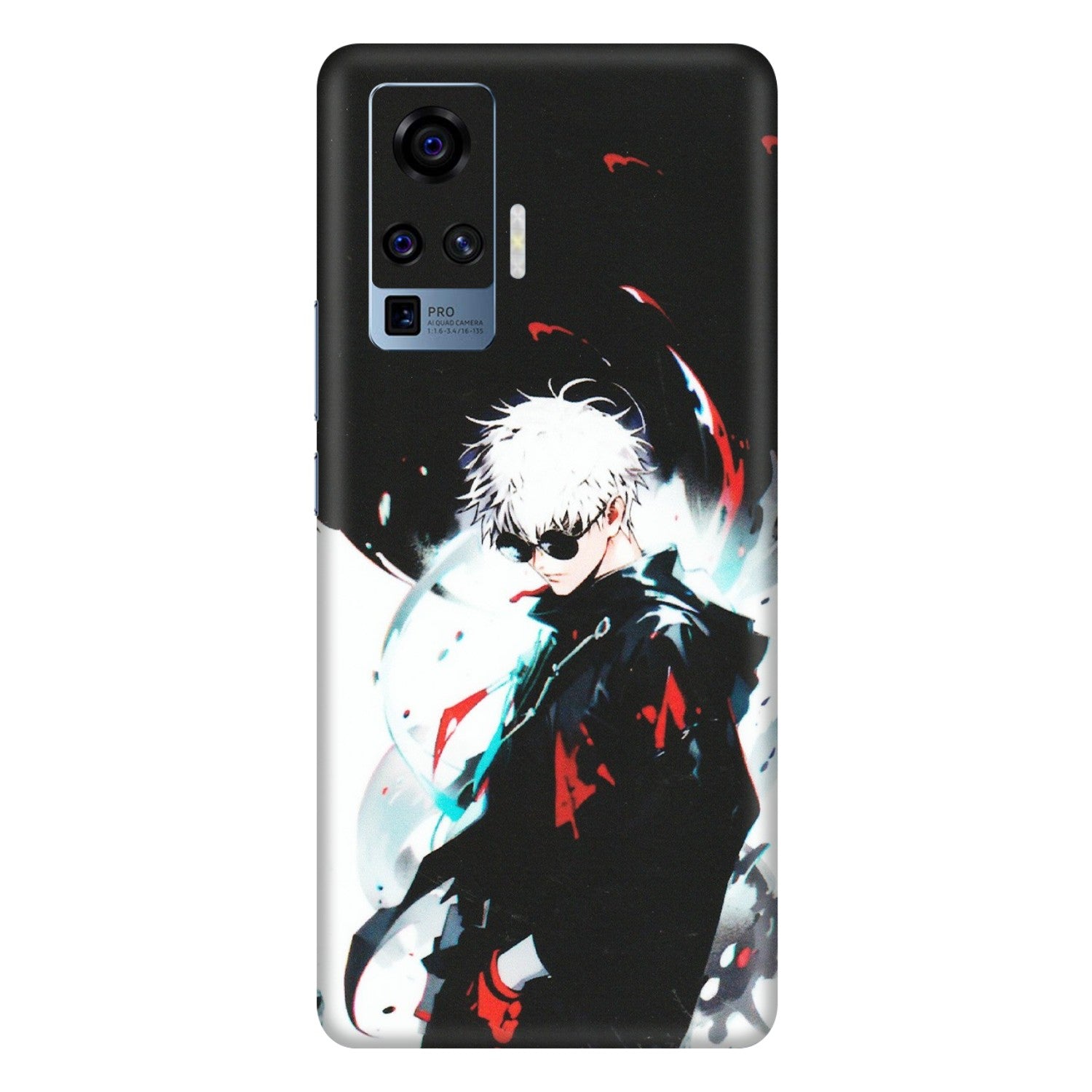 VIVO Z/V/X/T/U/S Series Phone Skins (All Models) - Gojo Powerful Charater Kaisen Anime - Matte Finish (M-144) Vivo X50 Pro