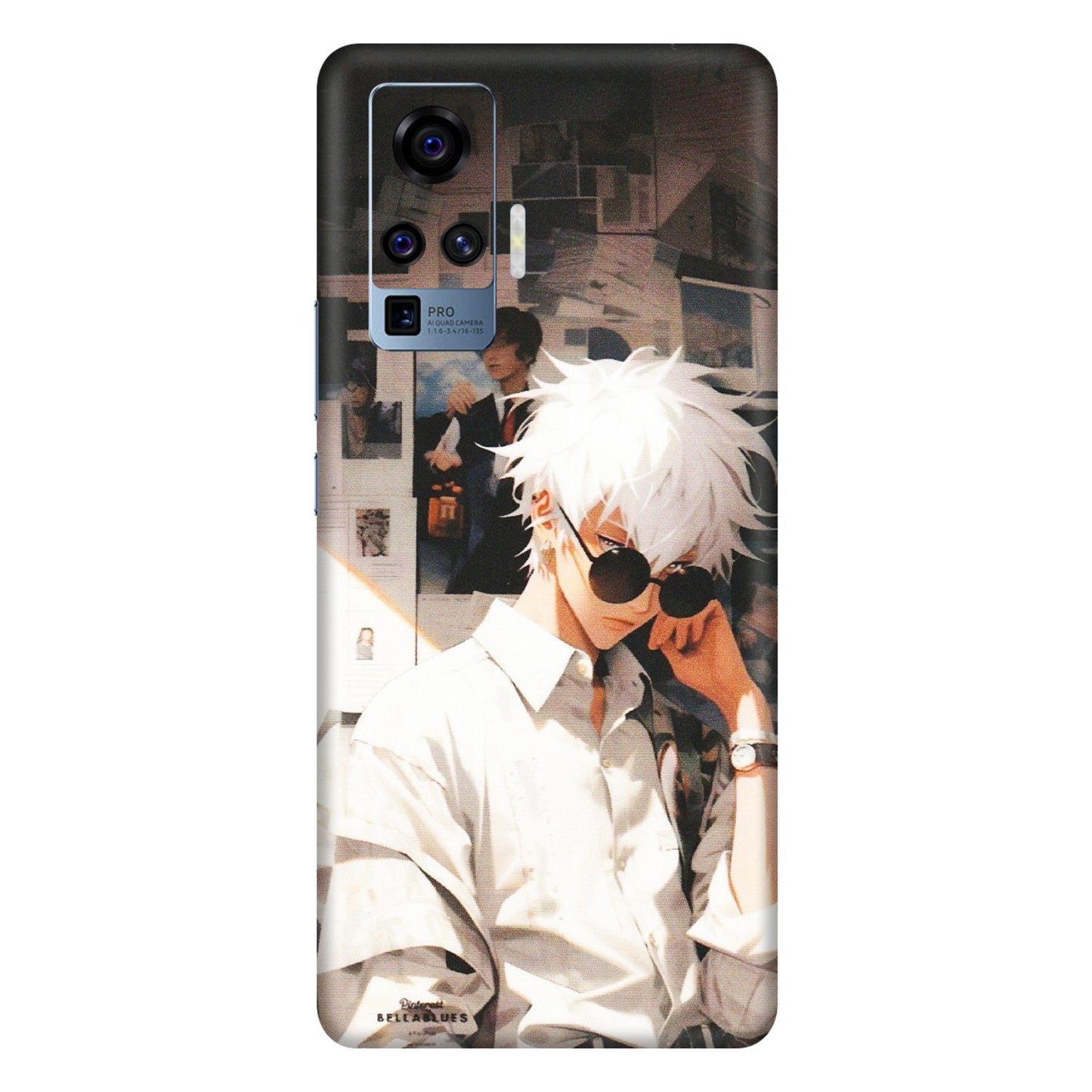 VIVO Z/V/X/T/U/S Series Phone Skins (All Models) - Gojo Satoru Jujustu Kaisen Anime - Matte Finish (M-156) Vivo X50 Pro