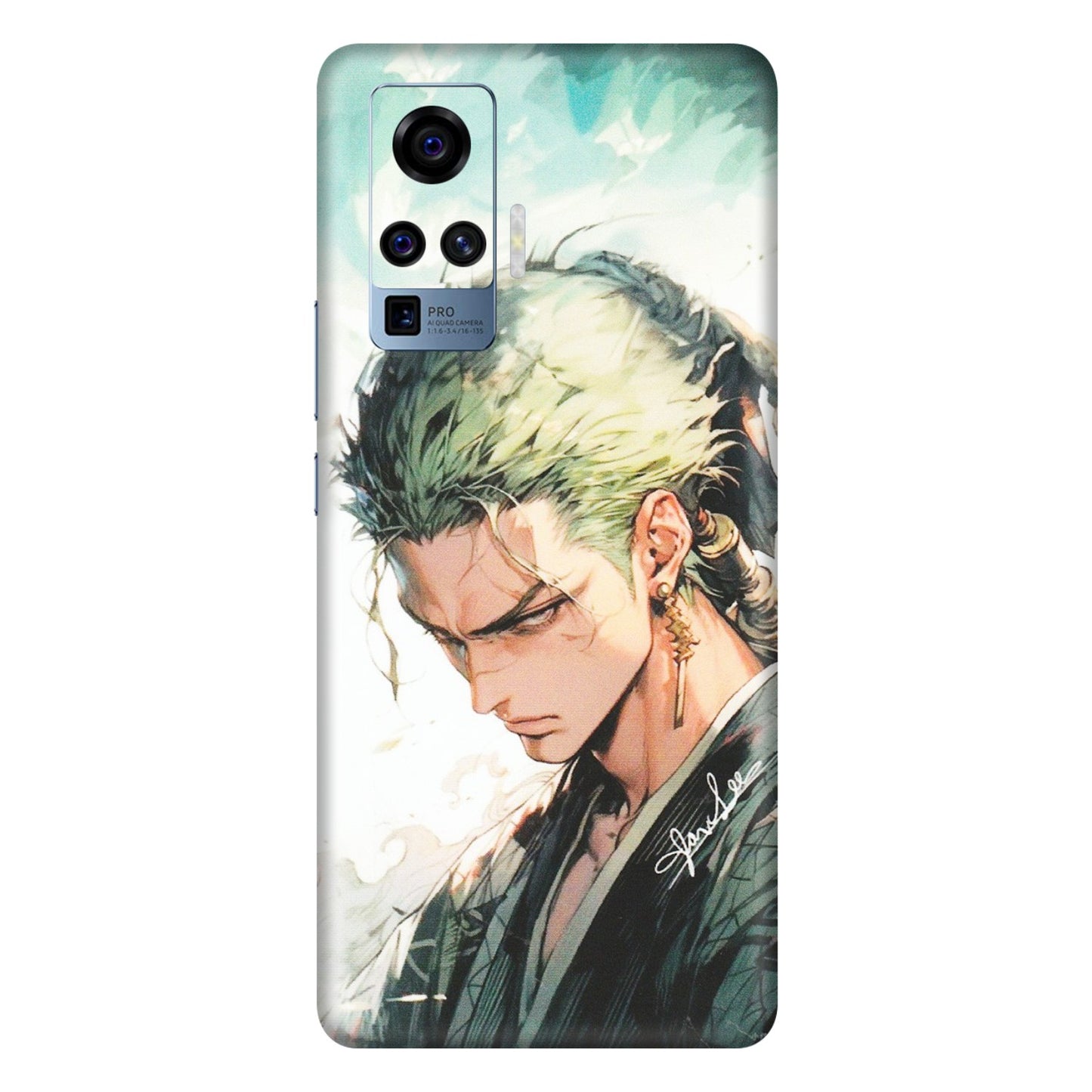 VIVO Z/V/X/T/U/S Series Phone Skins (All Models) - Pirate Hunter One Piece Anime - Matte Finish (M-157) Vivo X50 Pro