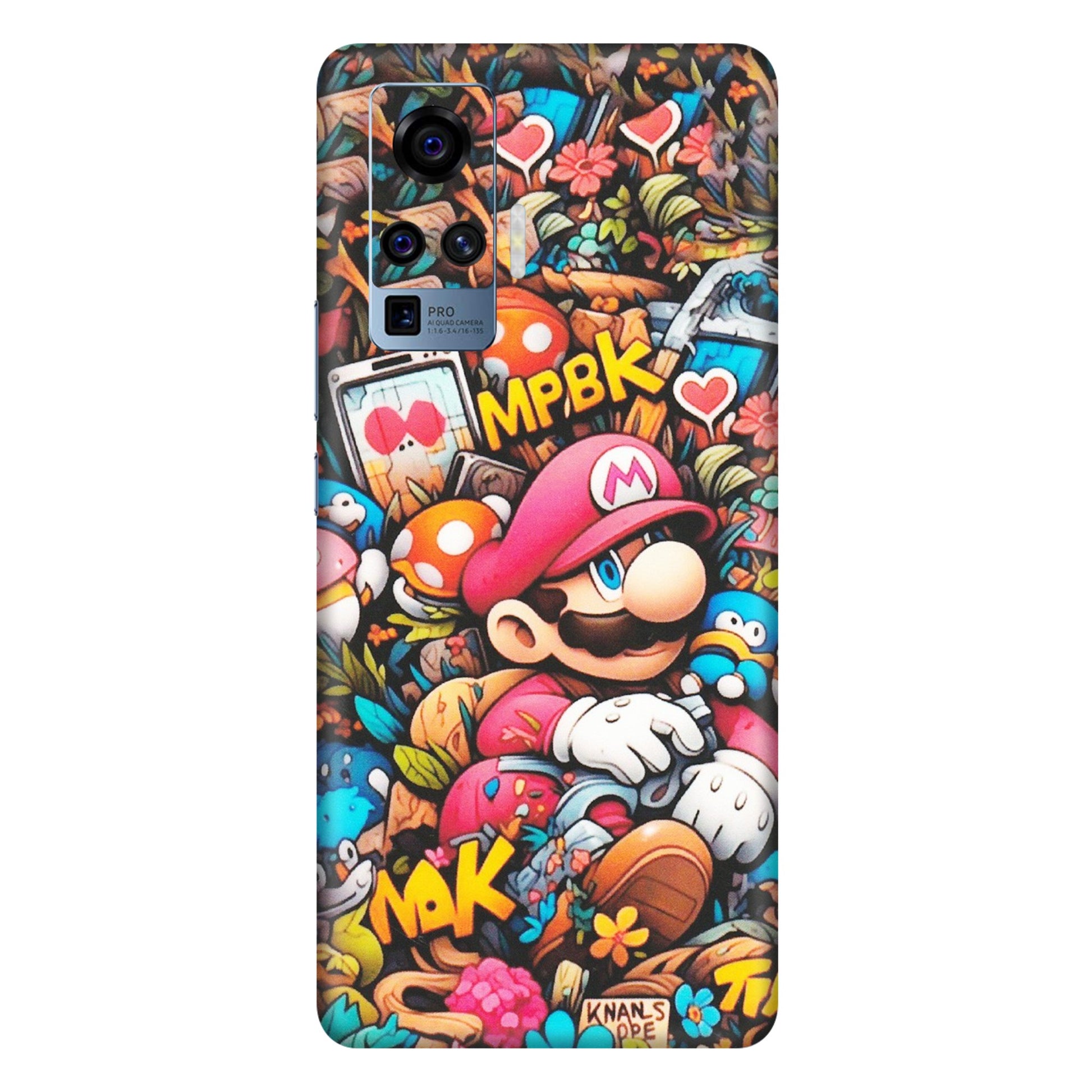 VIVO Z/V/X/T/U/S Series Phone Skins (All Models) - Super Mario Bros Artistic - Matte Finish (M-173) Vivo X50 Pro