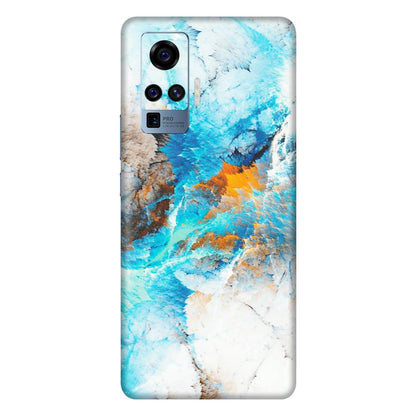 VIVO Z/V/X/T/U/S Series Phone Skins (All Models) - Blue Waves Abstract - Matte Finish (M-19) Vivo X50 Pro