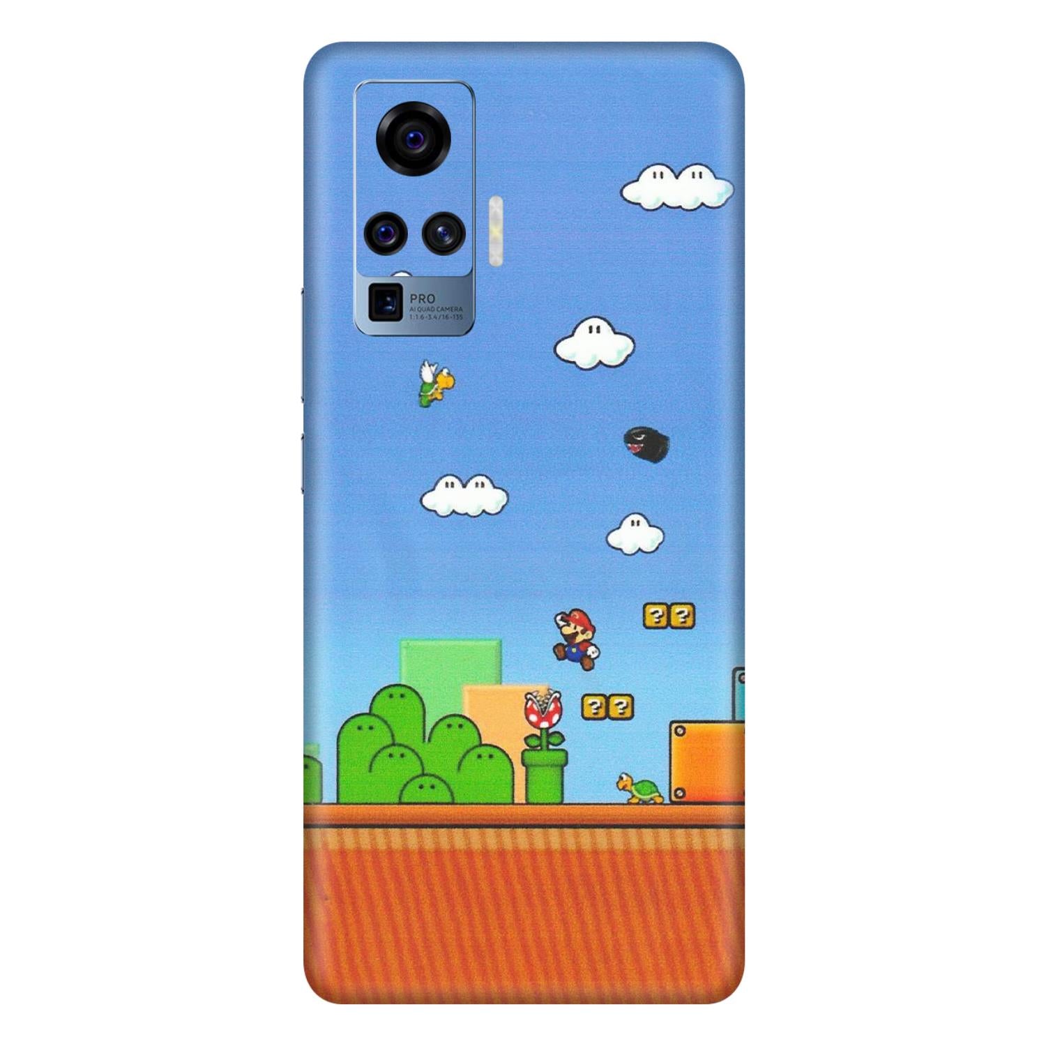 VIVO Z/V/X/T/U/S Series Phone Skins (All Models) - Mario Game Scene - Matte Finish (M-24) Vivo X50 Pro