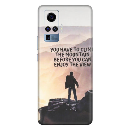 VIVO Z/V/X/T/U/S Series Phone Skins (All Models) - Motivational Hiking Mountain - Matte Finish (M-28) Vivo X50 Pro