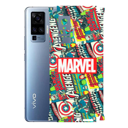 VIVO Z/V/X/T/U/S Series Phone Skins (All Models) - Marvel Comic Lover - Matte Finish (M-30) Vivo X50 Pro
