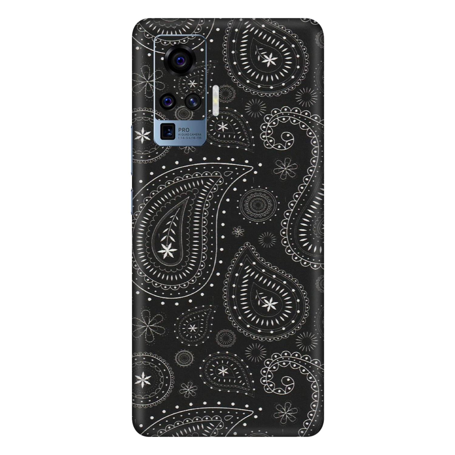 VIVO Z/V/X/T/U/S Series Phone Skins (All Models) - Black Sober Kerry - Matte Finish (M-37) Vivo X50 Pro