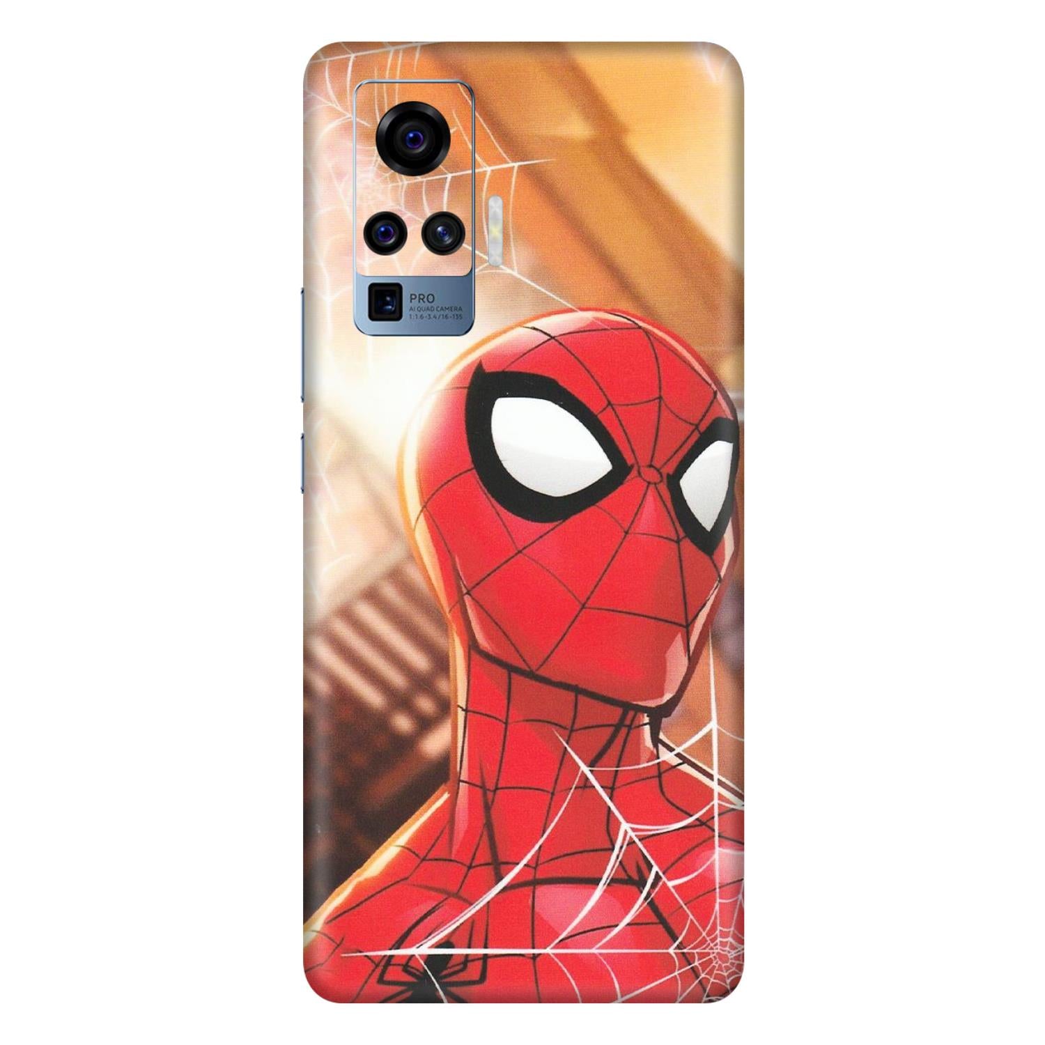 VIVO Z/V/X/T/U/S Series Phone Skins (All Models) - Spiderman Face New - Matte Finish (M-41) Vivo X50 Pro