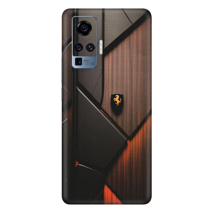 VIVO Z/V/X/T/U/S Series Phone Skins (All Models) - Lambo Beauty Wood Pattern Sober - Matte Finish (M-51) Vivo X50 Pro