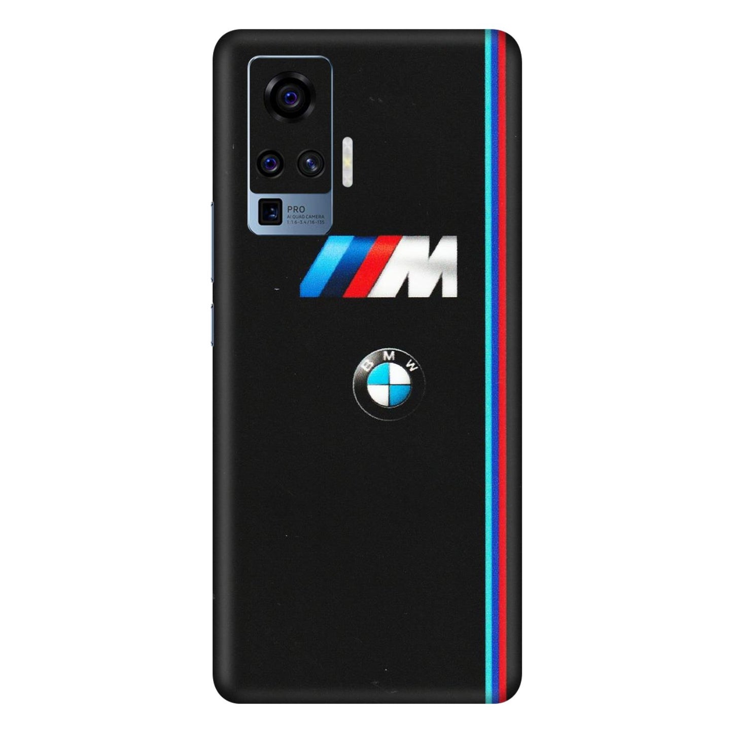 VIVO Z/V/X/T/U/S Series Phone Skins (All Models) - Styling With Black BMW - Matte Finish (M-74) Vivo X50 Pro