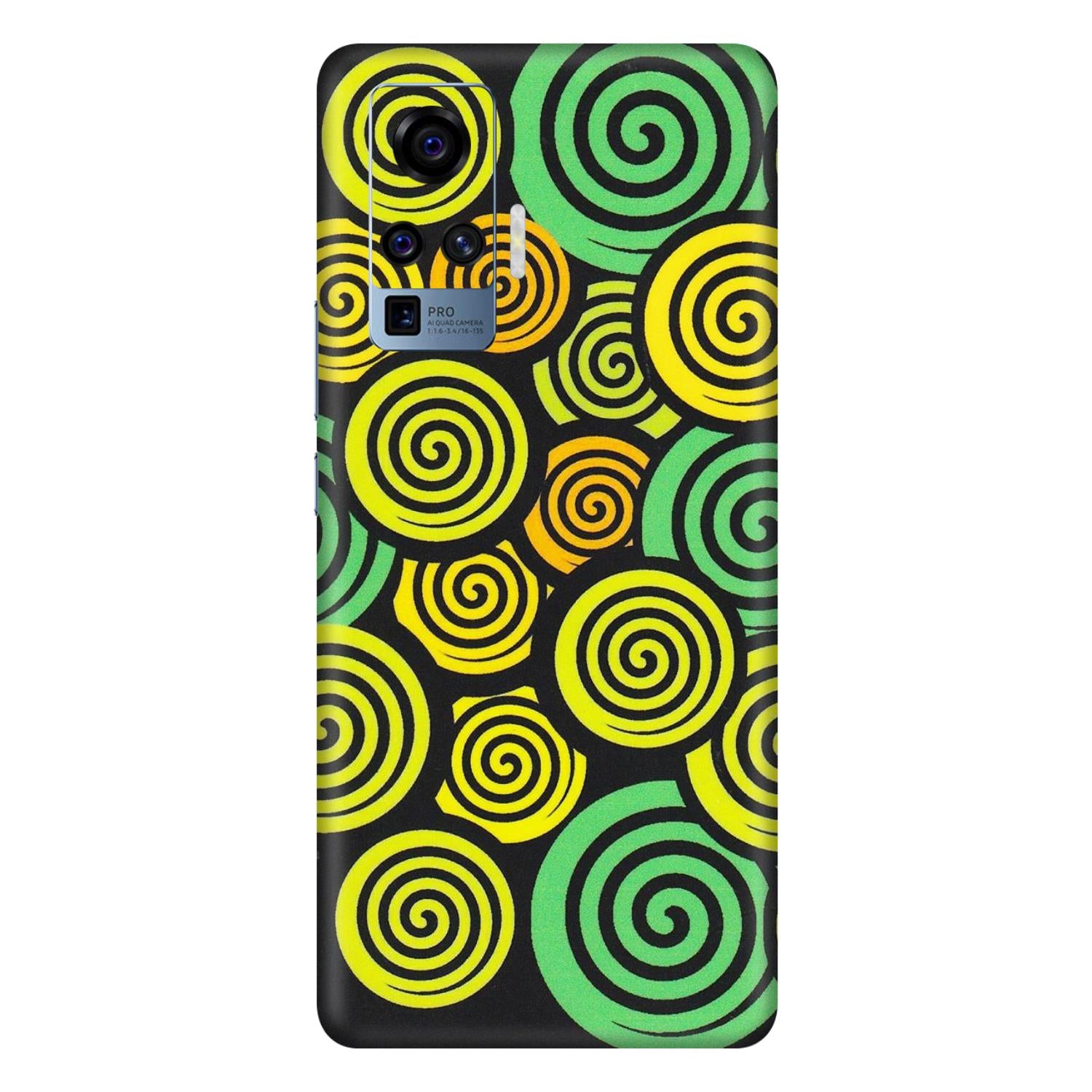 VIVO Z/V/X/T/U/S Series Phone Skins (All Models) - Crazy Spiral - Matte Finish (M-91) Vivo X50 Pro