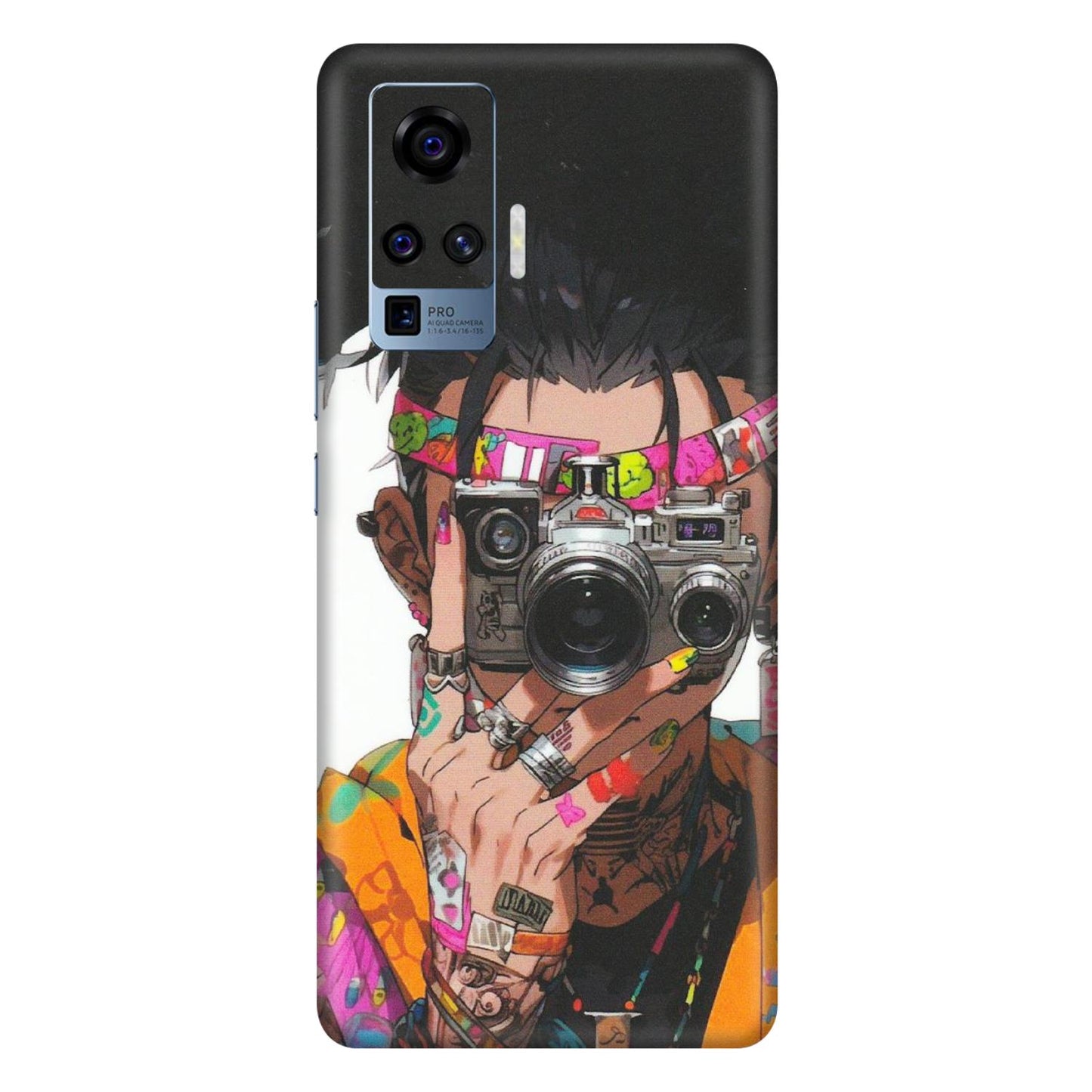 VIVO Z/V/X/T/U/S Series Phone Skins (All Models) - Camera Lover Girl - Matte Finish (M-09) Vivo X50 Pro